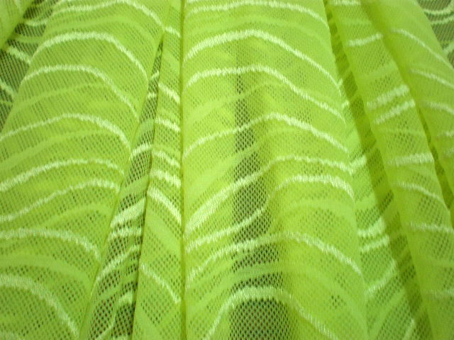10.Neon Yellow Wavy Lace